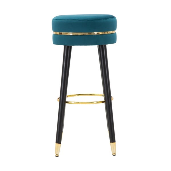 Tyrkysová čalouněná barová stolička (výška sedáku 74 cm) Paris – Mauro Ferretti-image-1