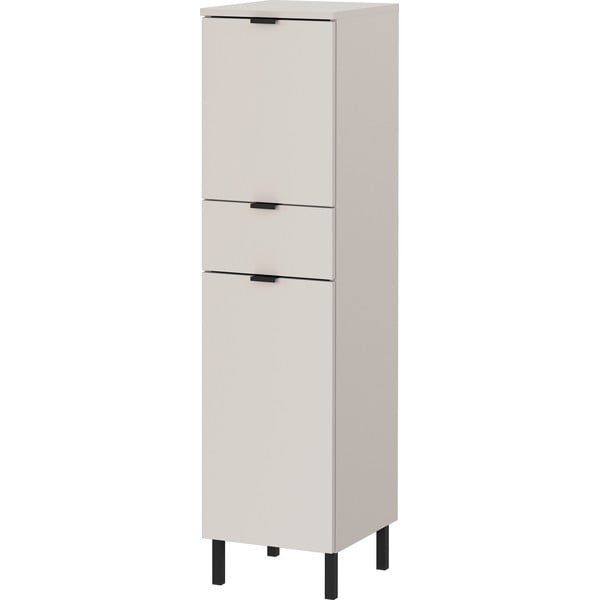 Krémová vysoká/úzká koupelnová skříňka 30x120 cm Arcena – Germania-image-2