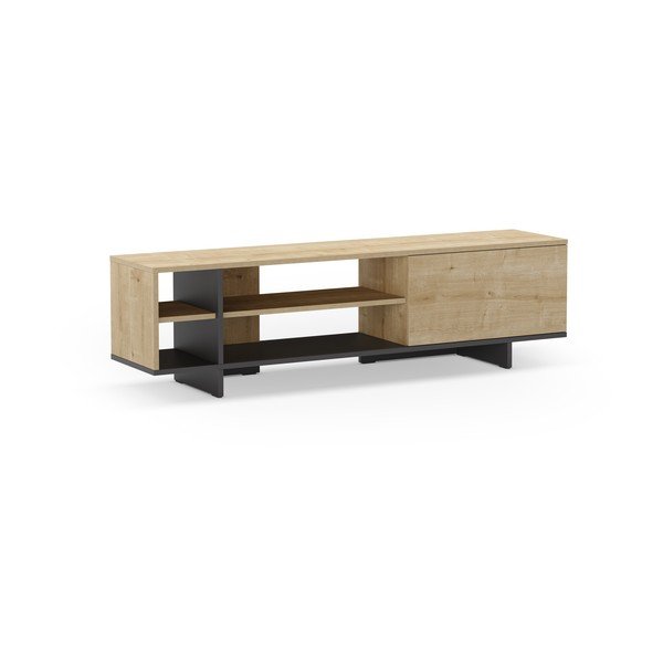 TV stolek v dekoru dubu v přírodní barvě 160x44 cm Cequoia – Marckeric-image-2