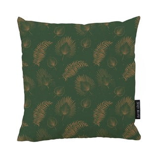 Zelený bavlněný dekorativní polštář Butter Kings Boho Leaves, 50 x 50 cm