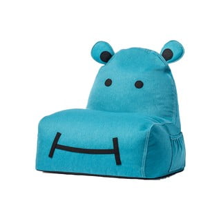 Modrý dětský sedací vak The Brooklyn Kids Hippo