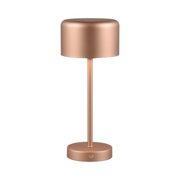 LED stmívatelná stolní lampa v měděné barvě (výška 30 cm) Jeff – Reality-image-1