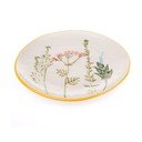 Bílý dezertní  porcelánový talíř ø 21 cm Flower Garden – Dakls