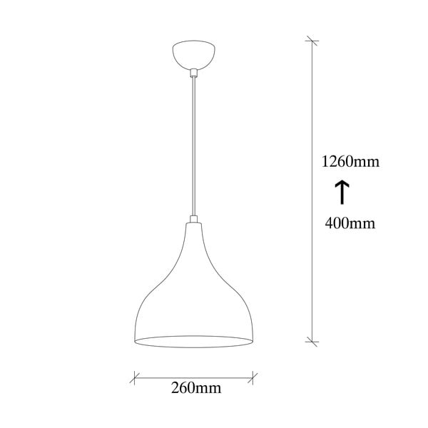 Závěsné svítidlo v černo-měděné barvě ø 26 cm Sağlam – Opviq lights-image-4