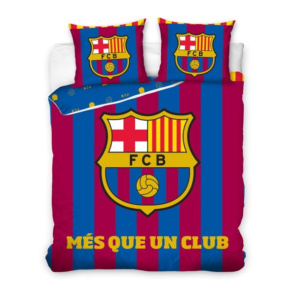 Dětské bavlněné povlečení na dvoulůžko CARBOTEX Real Madrid Logo, 200 x 220 cm