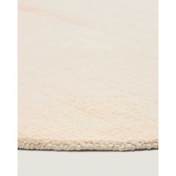 Krémový kulatý koberec ø 200 cm Empuries – Kave Home-image-4