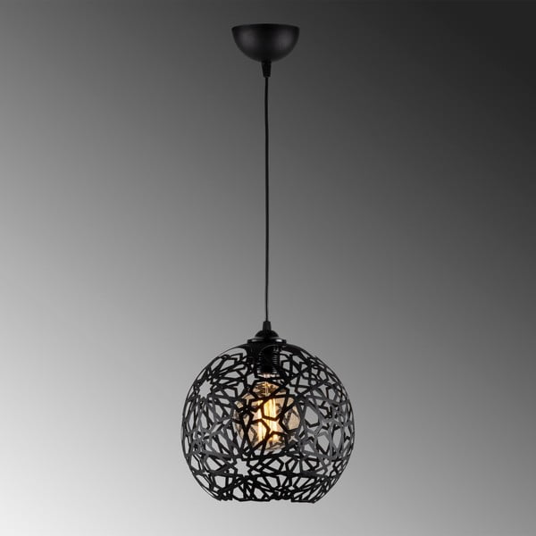 Černé závěsné svítidlo ø 25 cm Fellini – Opviq lights-image-2