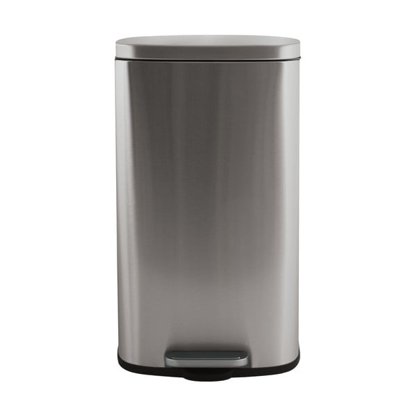Nášlapný ocelový odpadkový koš v matně stříbrné barvě 50 l   Akira – Spirella-image-3