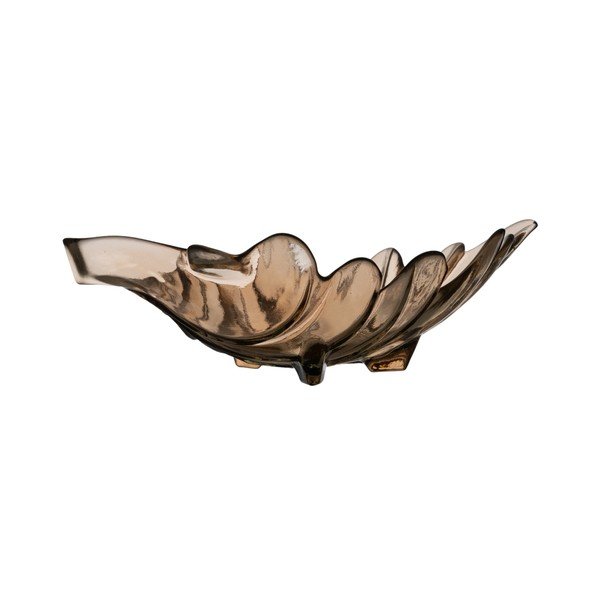Skleněný dekorační tác 19,5x35 cm Leaf – Ixia-image-2