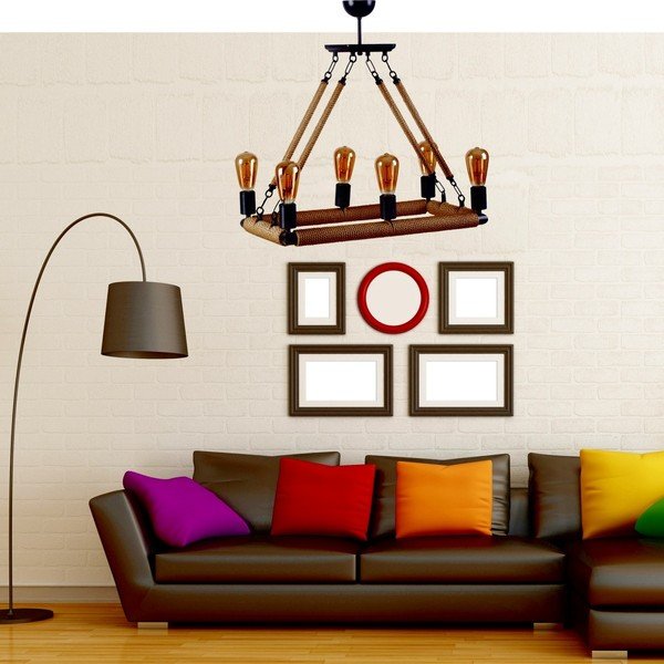 Stropní závěsné svítidlo Kubra, 6 žárovek-image-2