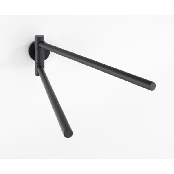 Matně černý nástěnný držák na ručníky z nerezové oceli Bosio – Wenko-image-3