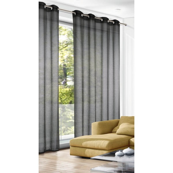 Antracitový závěs 140x245 cm Struktura Uni – Sehlbach-image-1