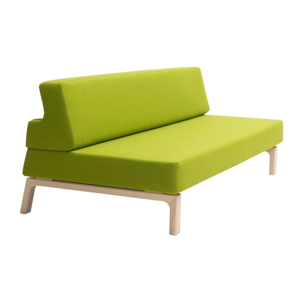 Zelená rozkládací sedačka Softline Lazy