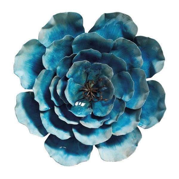 Modrá nástěnná dekorace Nordal Flower