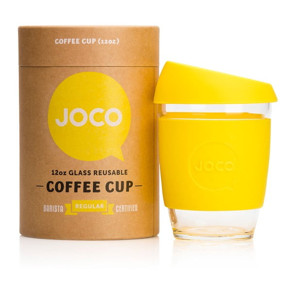 Cestovní hrnek na kávu Joco Cup 340 ml, žlutý