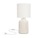 Krémová stolní lampa s textilním stínidlem (výška 32 cm) Iner – Candellux Lighting