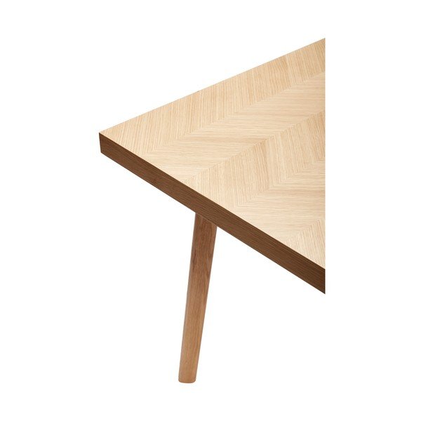 Jídelní stůl v dekoru dubu 100x200 cm Herringbone – Hübsch-image-3