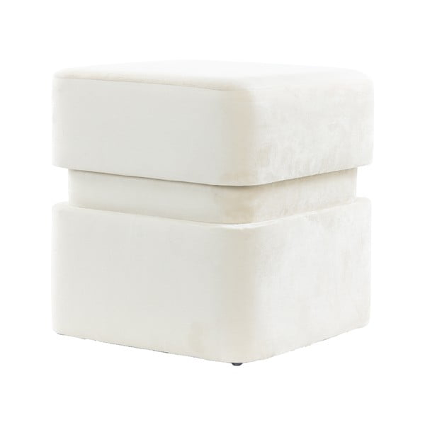 Krémový sametový taburet Piazza – Light & Living-image-2