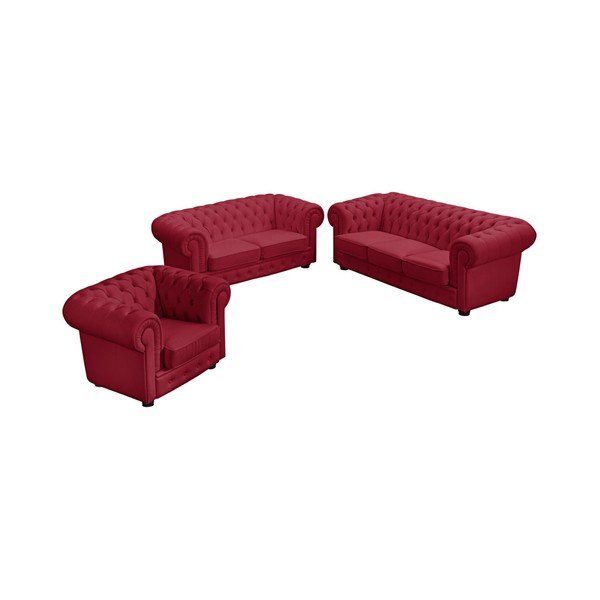 Červené kožené křeslo Max Winzer Bridgeport-image-1