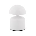 Bílá LED stolní lampa s kovovým stínidlem (výška 14 cm) Impetu – Leitmotiv