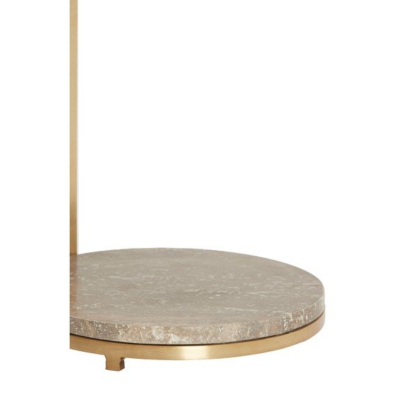 Kulatý odkládací stolek s mramorovou deskou  ø 26 cm Leda – Light & Living-image-2