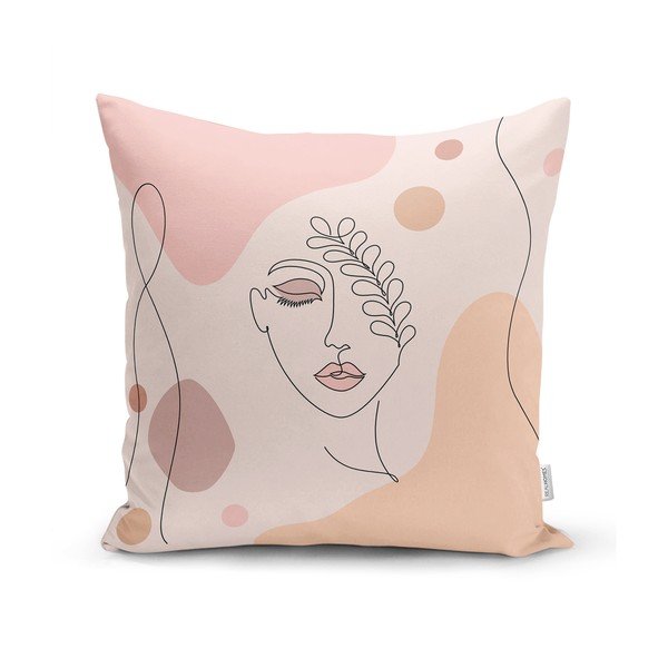 Sada 4 dekorativních povlaků na polštáře Minimalist Cushion Covers Draw Art Women, 45 x 45 cm-image-2