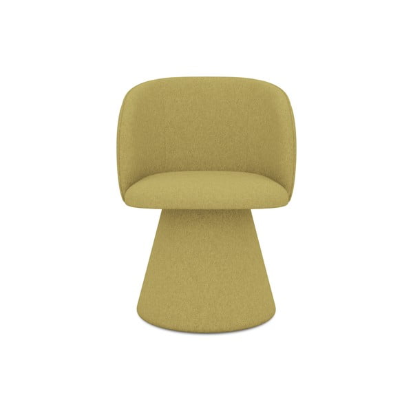 Žluté čalouněné jídelní křeslo Maia – Makamii-image-1