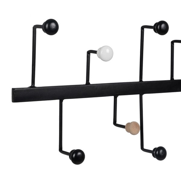 Černý kovový nástěnný věšák – Ixia-image-3