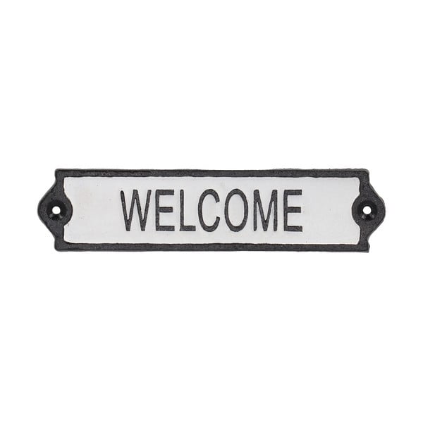 Litinová cedule 21x5 cm Welcome – Esschert Design