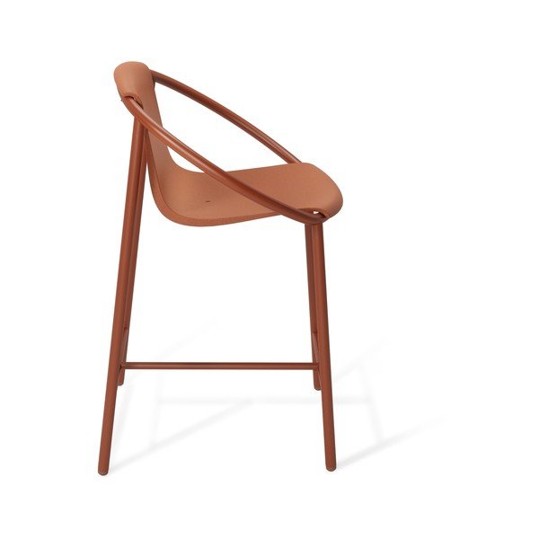 Plastová barová židle v cihlové barvě 90 cm Ringo – Umbra-image-3