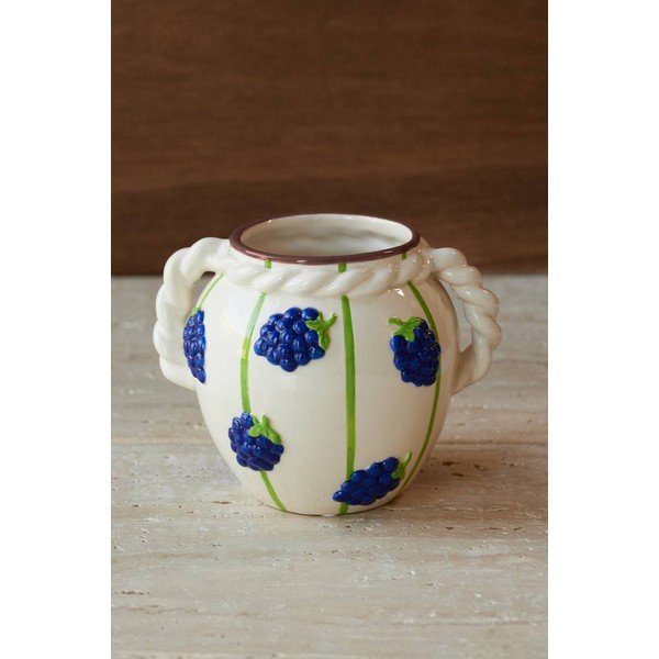Bílá váza (výška 13 cm) Berries – Ellos Home-image-1