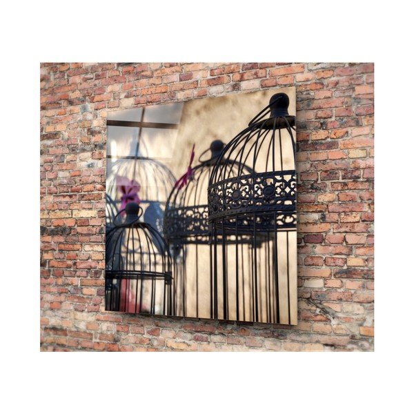 Skleněný obraz 3D Art Cages, 50 x 50 cm-image-1
