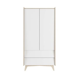 Bílá dětská šatní skříň v dekoru břízy 100x200 cm So Sixty - BELLAMY