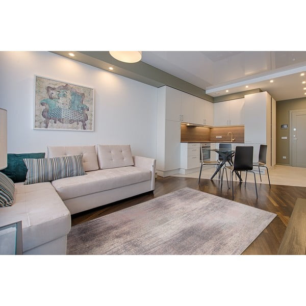 Růžovo-šedý vlněný koberec 240x340 cm Calvi rose – Agnella-image-1