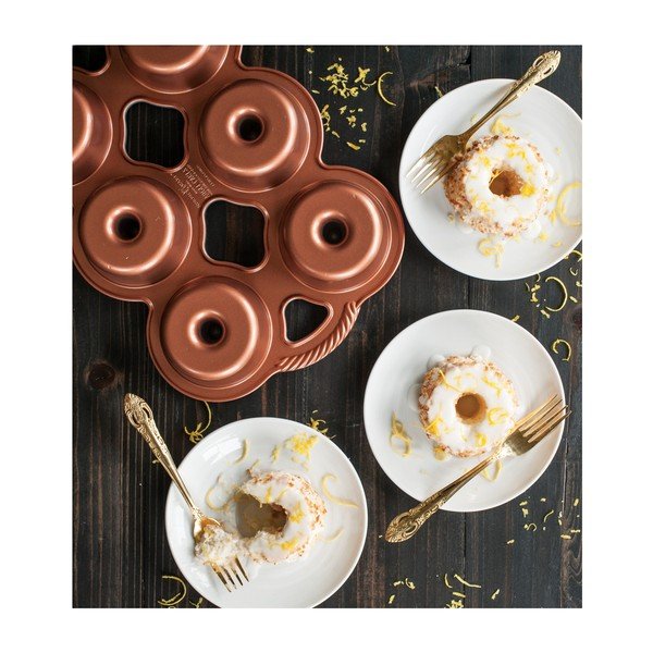 Forma na 6 mini andělských dortíků v měděné barvě Nordic Ware Angel, 1,4 l-image-3