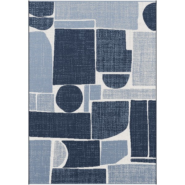 Tmavě modrý venkovní koberec Universal Azul, 80 x 150 cm