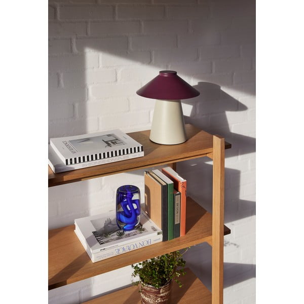 Fialovo-béžová kovová stolní lampa Chipper - Hübsch-image-2