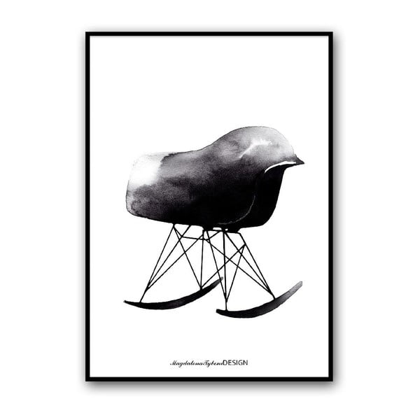 Autorský plakát Rocking Chair, 50x70 cm