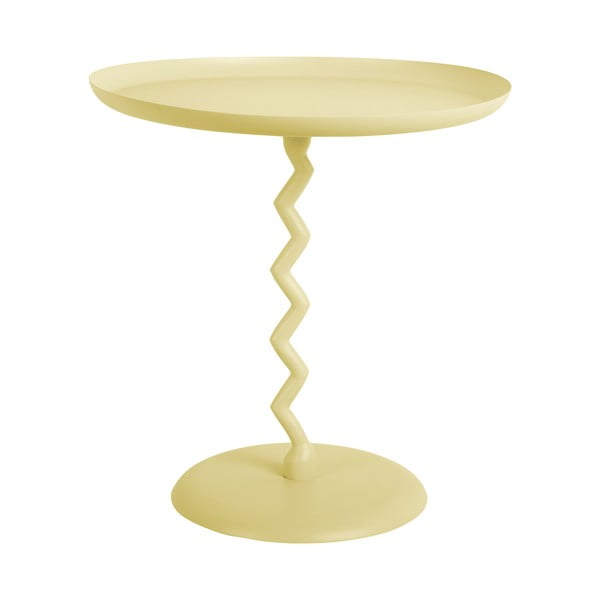 Kovový kulatý odkládací stolek ø 40 cm Zig Zag – Leitmotiv