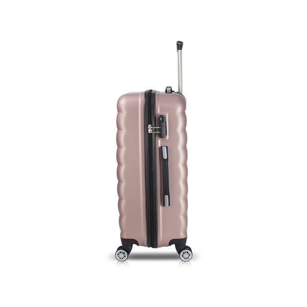 Růžový cestovní kufr na kolečkách s USB portem My Valice COLORS RESSNO Pilot Suitcase-image-1