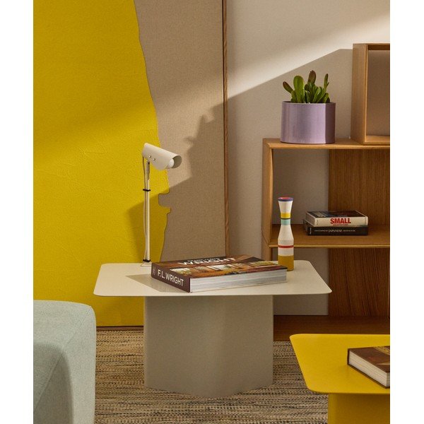 Světle šedá kovová stolní lampa s klipem (výška 51 cm) Jula – Kave Home-image-1