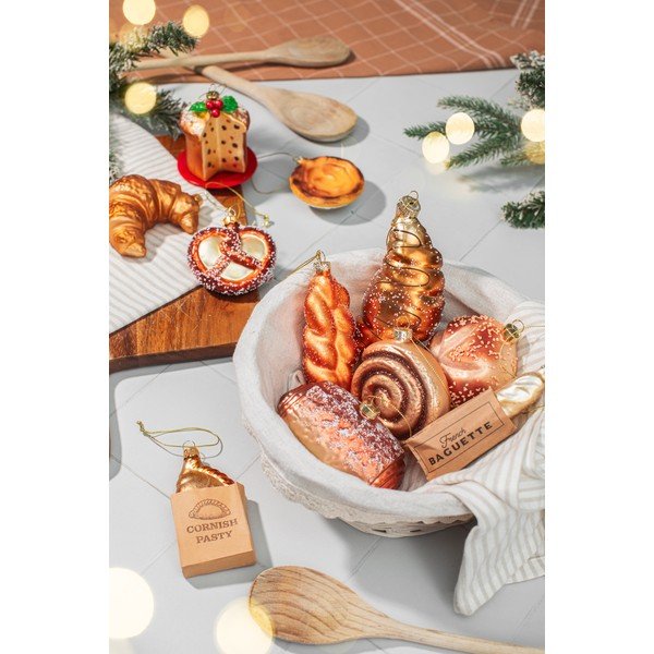 Skleněná vánoční ozdoba 3,5 cm Plait Bread – Sass & Belle-image-4