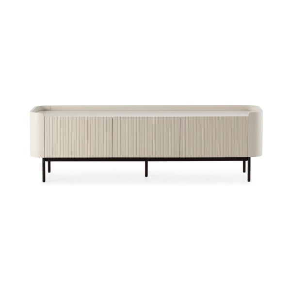 Krémový TV stolek 180x55x40 cm Willa – MOME