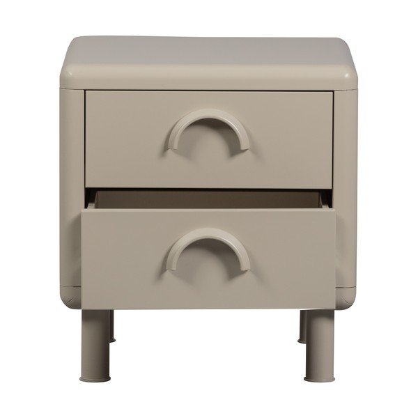 Béžový kovový noční stolek Rune – WOOOD-image-3