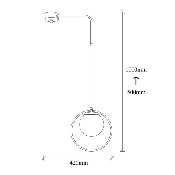 Černé kovové závěsné svítidlo Opviq lights Elpidas-image-4