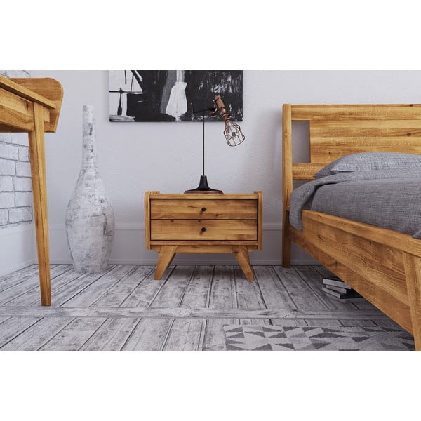 Noční stolek z dubového dřeva Retro 1 - The Beds-image-1