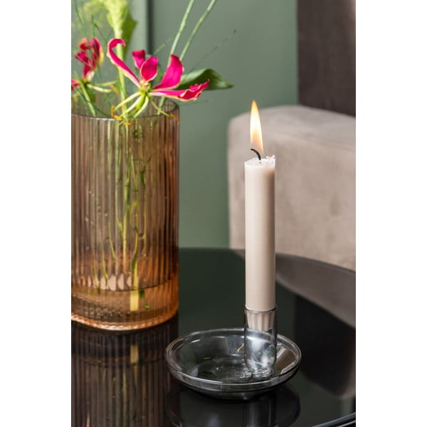 Šedý skleněný svícen PT LIVING Tub-image-1