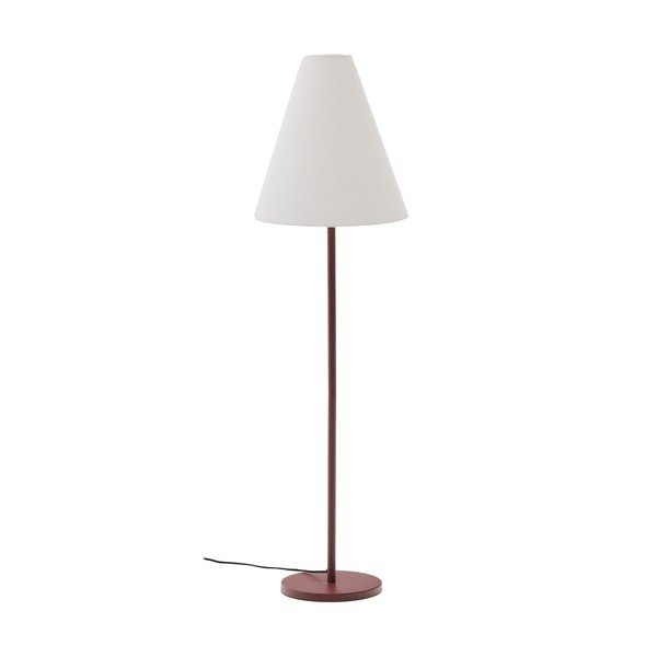 Stojací lampa v terakotové barvě s textilním stínidlem (výška 153 cm) Navat – Kave Home