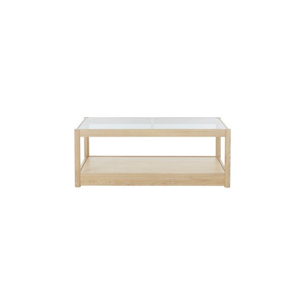 Konferenční stolek se skleněnou deskou v přírodní barvě 60x120 cm Class – Ellos Home-image-3