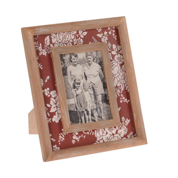 Dřevěný rámeček na fotografie InArt, červený